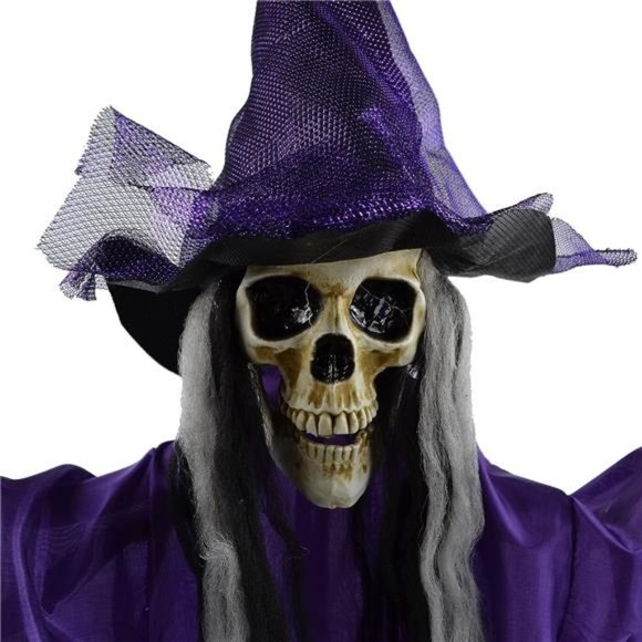 3 Pack 38.6" Halloween Hanging Skeleton with Witch Hat Decoration - Picture 5 of 7